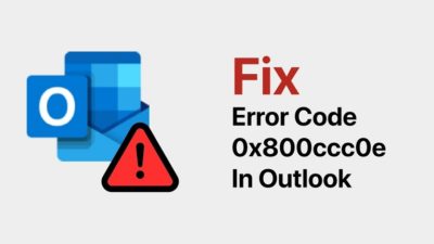 Error 0x800ccc0e