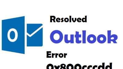 Outlook Error Code 0x800cccdd