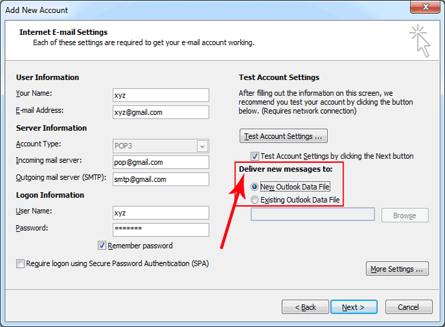 mailbird change pop3 to imap