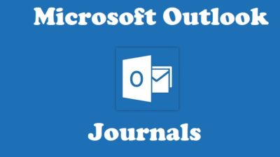 Journals in MS Outlook