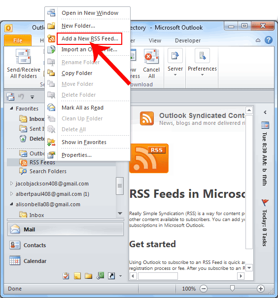 Add a New RSS Feed