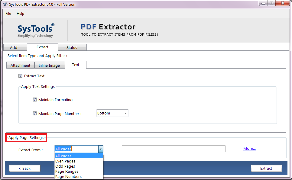 apply page settings