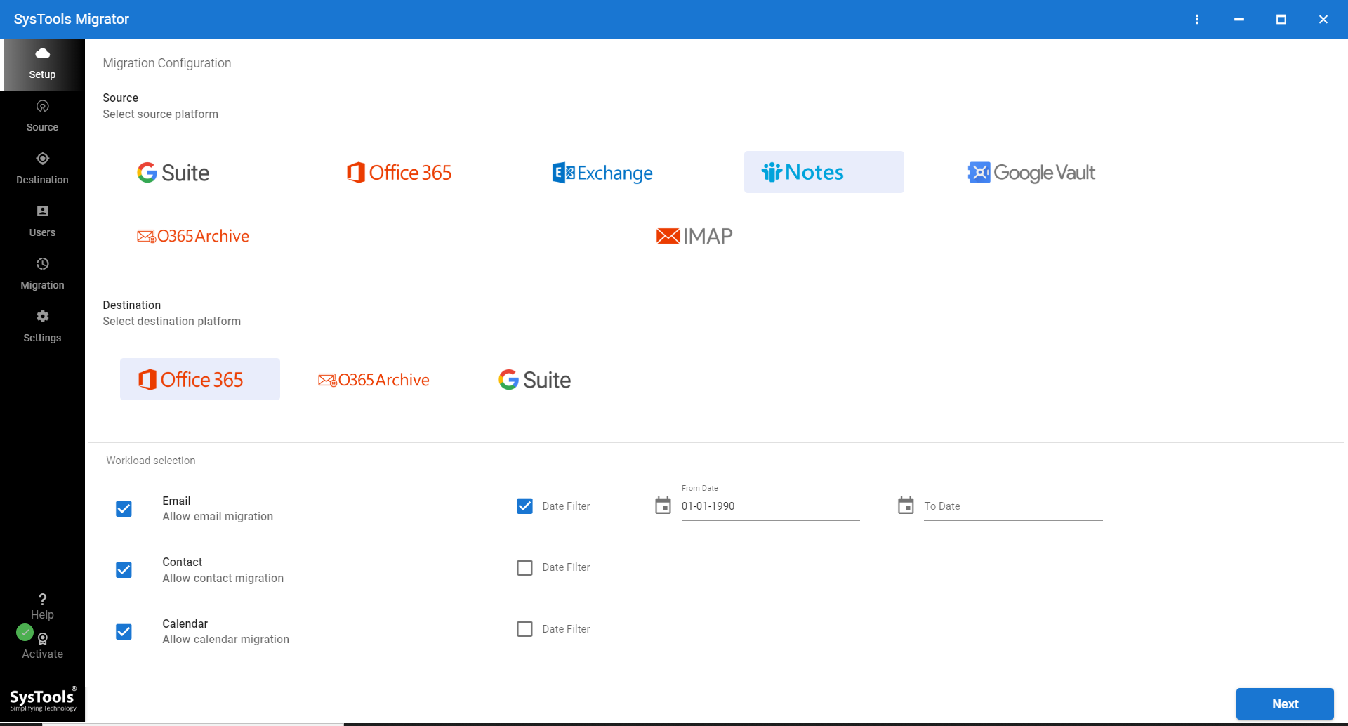 migrate lotus notes to office 365 