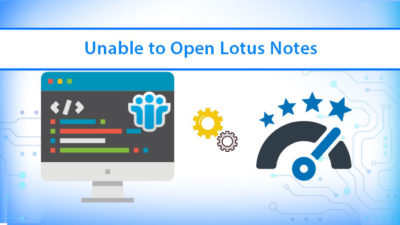 unable to open lotus notes