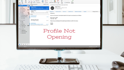 Outlook Profile Not Opening