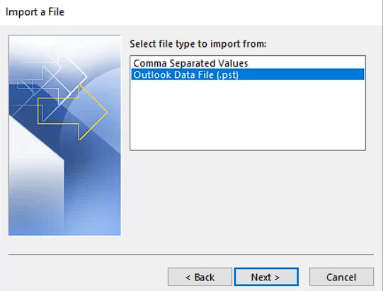 merge outlook pst files