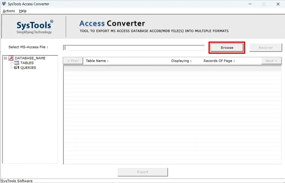 mdb or accdb recovery