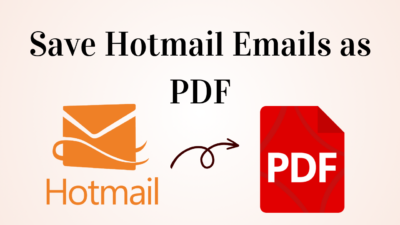 Save Hotmail Emails as PDF