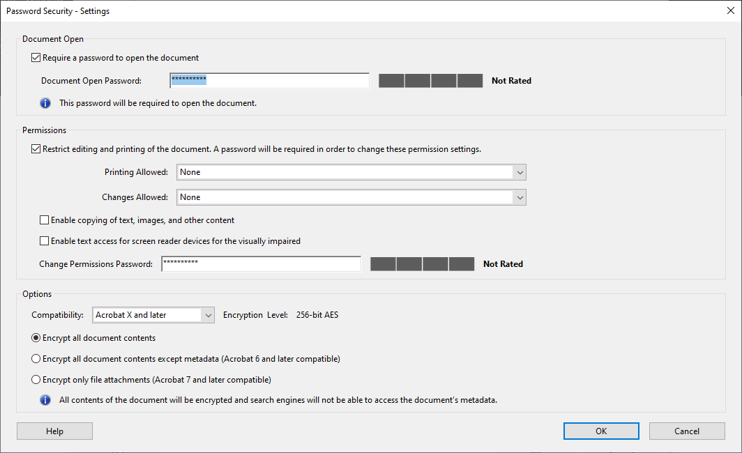 type the new password