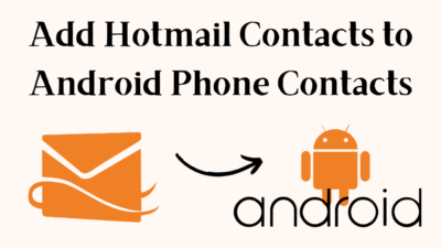 Add Hotmail Contacts to Android
