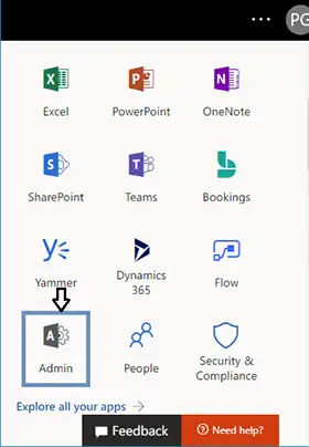 log in to the Exchange Admin Center