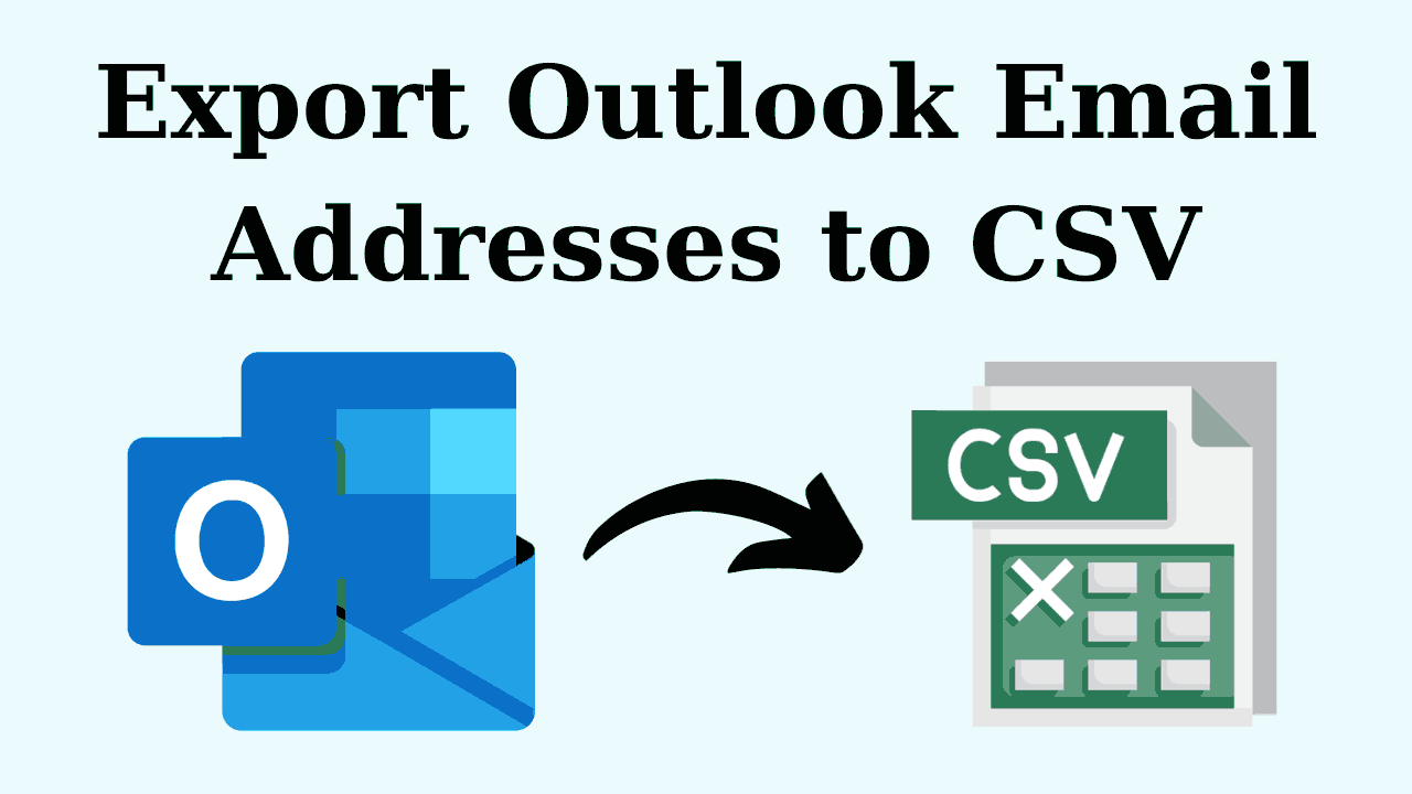 экспортировать адреса электронной почты Outlook в CSV