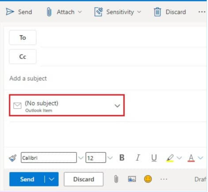 Drag the selected email to the new window