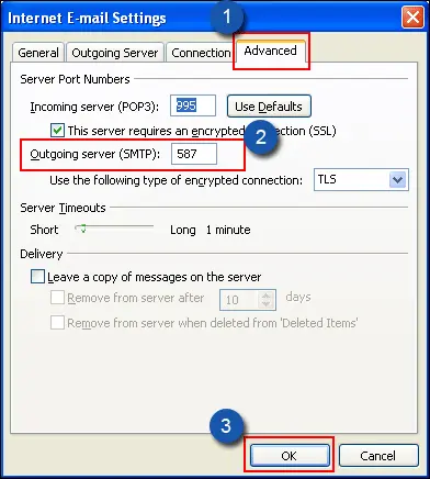 change settings of advanced tab
