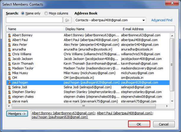 click on ok button to import from excel