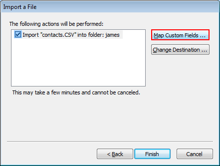 click "Map custom field" to verify. 