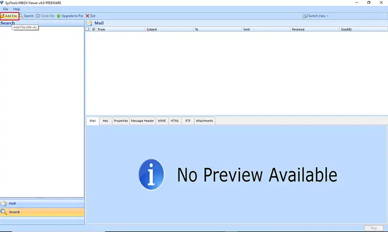 Visualizzatore di file MBOX gratuito