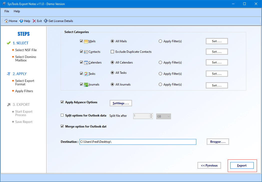 convert NSF to PST