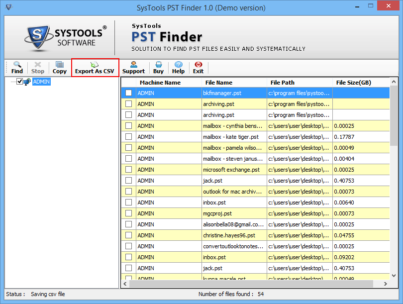 pst finder
