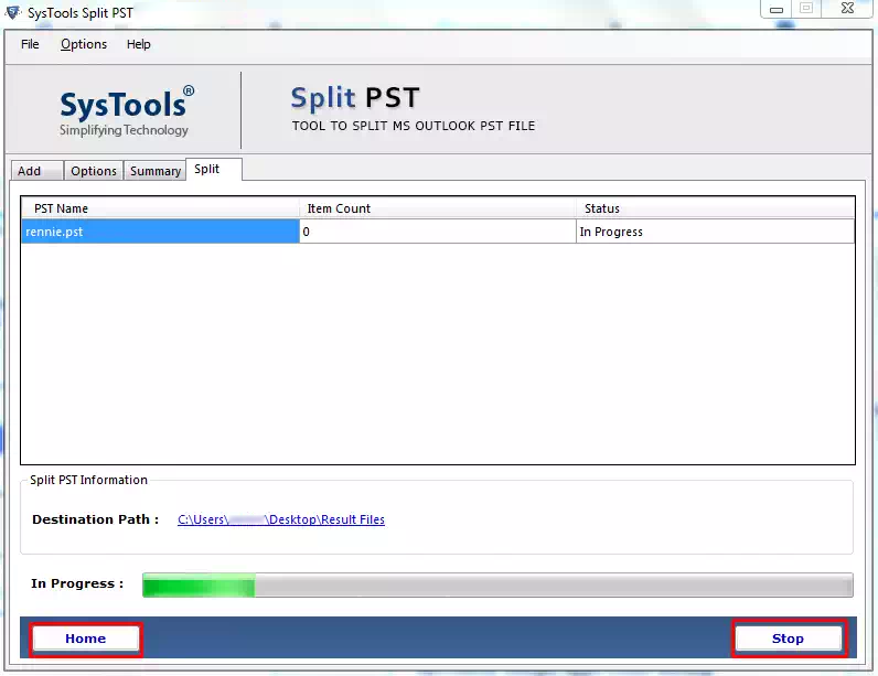 split Multiple PST Files