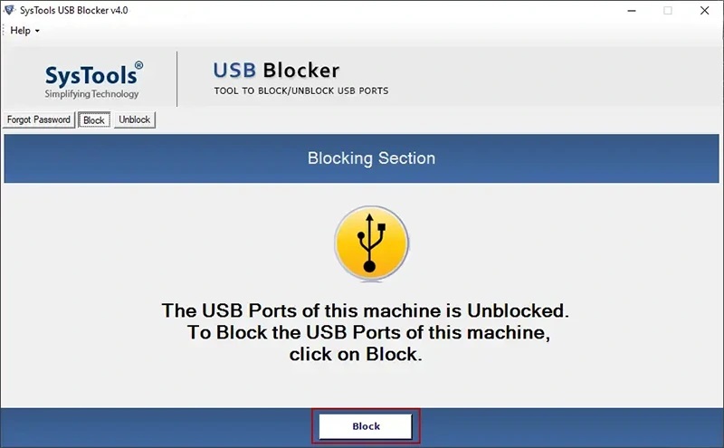 Abilita la porta USB