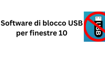 Software di blocco USB per finestre 10