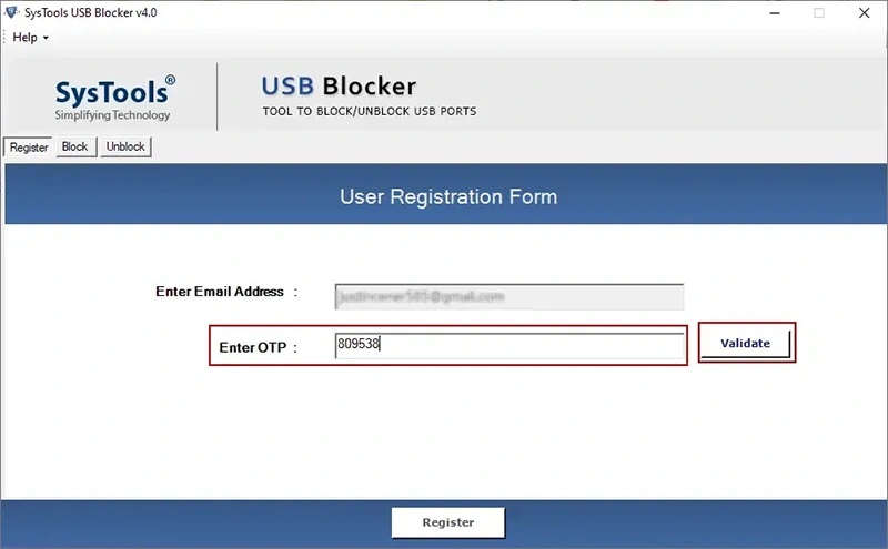 Software di blocco USB per finestre 10